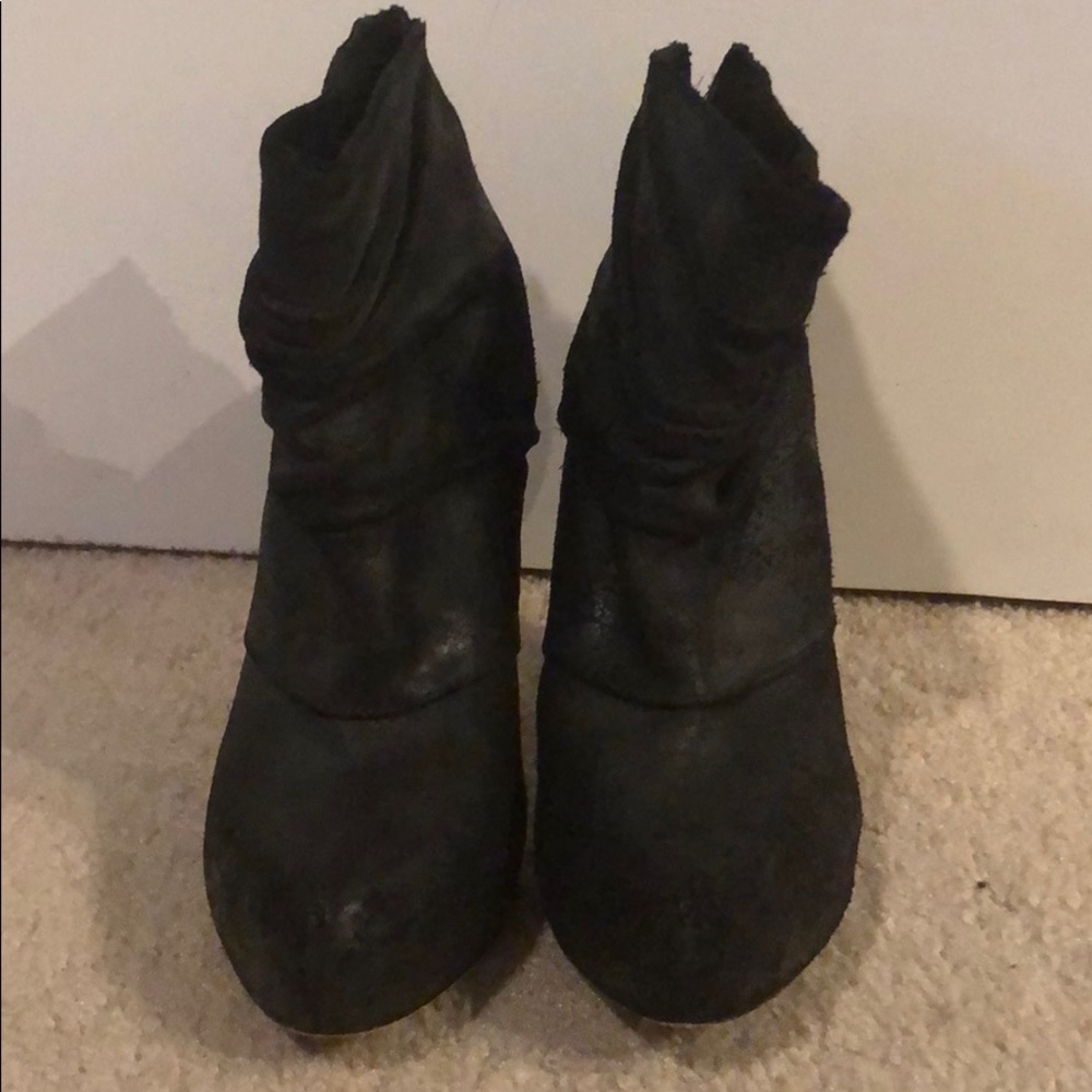 Black Suede Booties